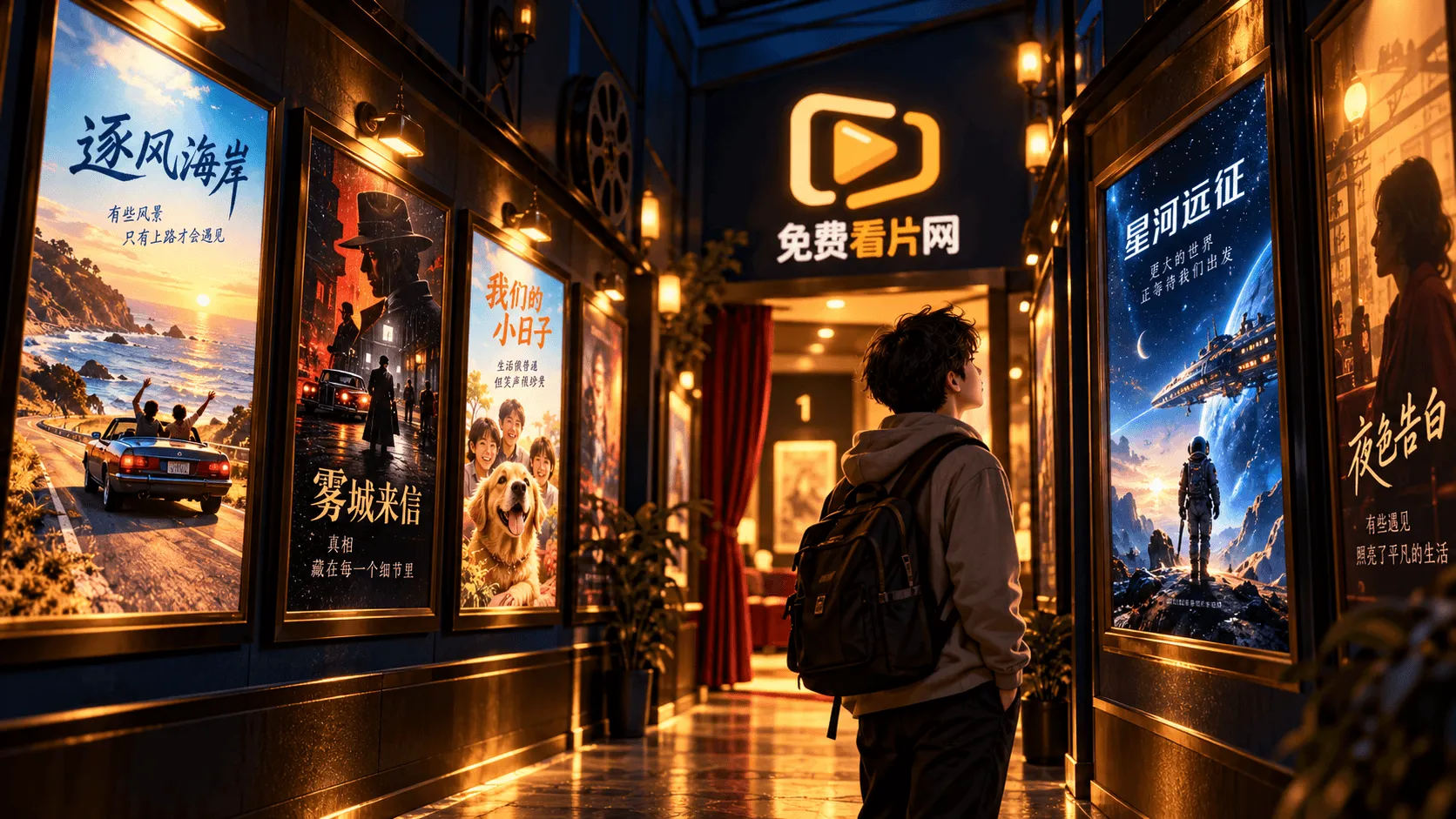 电影胶片与影像文化主题配图